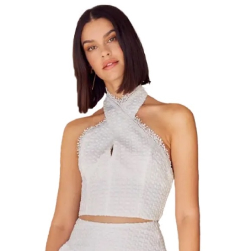 DO+BE Lace Halter Top - Picture 2 of 12